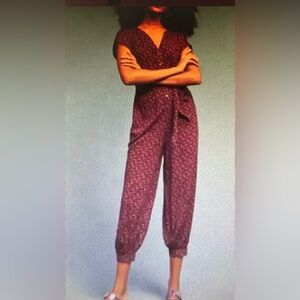 Anthropology Maeve Jumpsuit Button Front XS